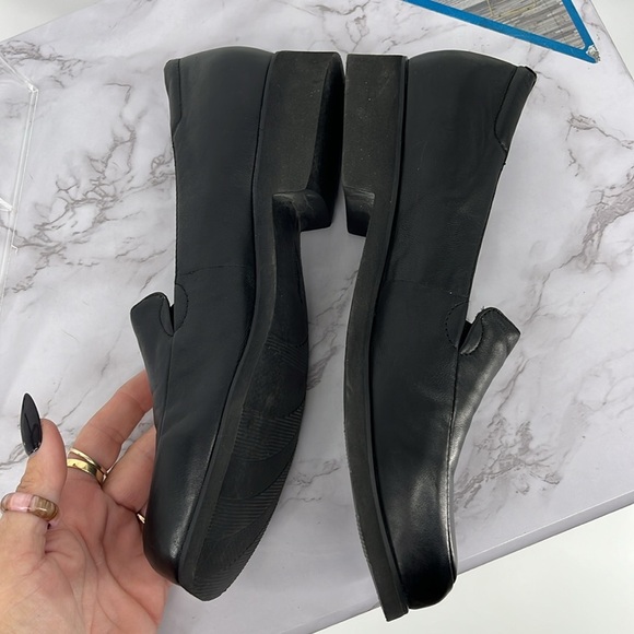 TROTTERS Jaiden Black Leather Loafers Square Toe Cushioned Classic 8.5 Narrow - Picture 7 of 7